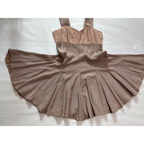 Vintage 90s Alyn Paige Fit Flare Mini Sun Dress Cottage Romantic Whimsy Size 7/8 - Picture 12 of 13